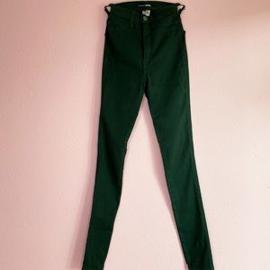 Green Skinny Jeans